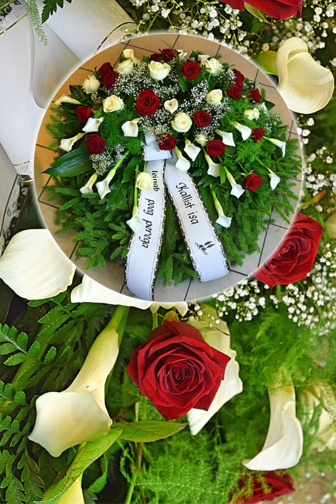 Matusepärg kuuseokstega Matusepärg kuuseokstega